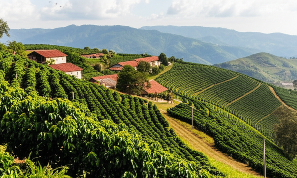 A coffee farm nestled in the Mantiqueira mountains