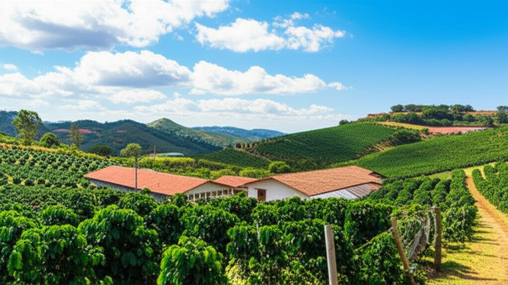 Beautiful coffee farm in the Mantiqueira de Minas mountains.